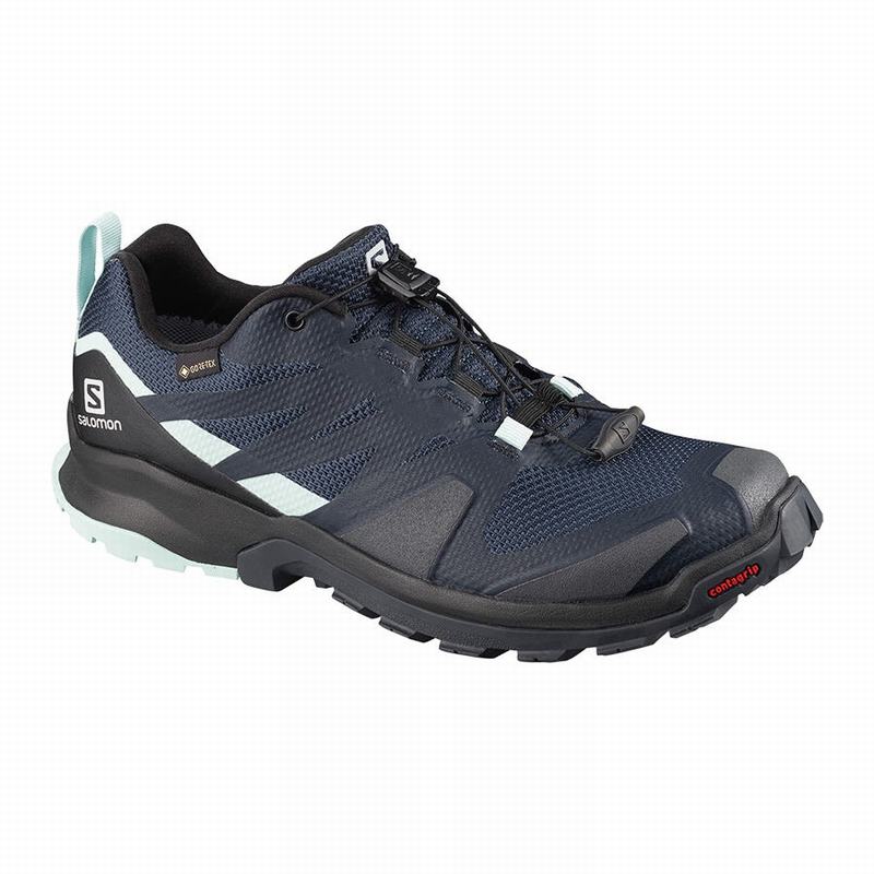 Salomon XA ROGG GTX W Zapatillas Trail Running Mujer - Azul Marino / Negras - Colombia (76430-NYQP)